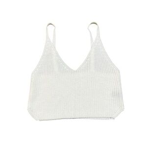 White knit tank top